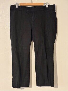 Banana Republic Black Ryan Fit Cropped Pants – Size 12